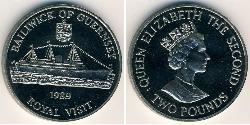 2 Pound Guernsey Copper/Nickel 