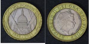 2 Pound Feriind Kiningrik (1922-) Cuivre/Nickel Elizabeth II (1926-2022)