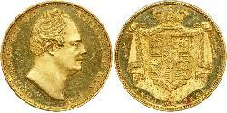 2 Pound Vereinigtes Königreich von Großbritannien und Irland (1801-1922) / Vereinigtes Königreich Gold Wilhelm IV (1765-1837)