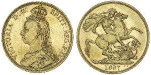 2 Pound Royaume-Uni Or Victoria (1819 - 1901)