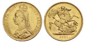 2 Pound Regno Unito  Oro Vittoria (1819 - 1901)