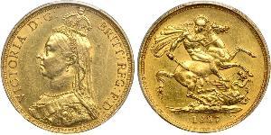 2 Pound Reino Unido Oro Victoria (1819 - 1901)