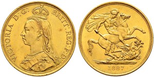 2 Pound Reino Unido Oro Victoria (1819 - 1901)