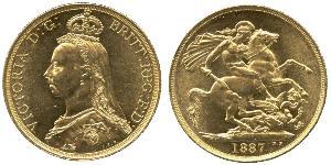 2 Pound Reino Unido Oro Victoria (1819 - 1901)