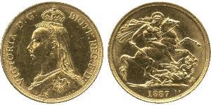 2 Pound Reino Unido Oro Victoria (1819 - 1901)