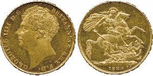 2 Pound Reino Unido de Gran Bretaña e Irlanda (1801-1922) Oro Jorge IV (1762-1830)