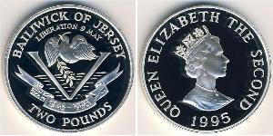 2 Pound Jersey (1066 - ) Plata 
