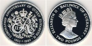 2 Pound Guernsey Silber 