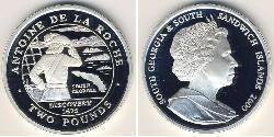 2 Pound Südgeorgien und die Südlichen Sandwichinseln Silber Elizabeth II (1926-2022)
