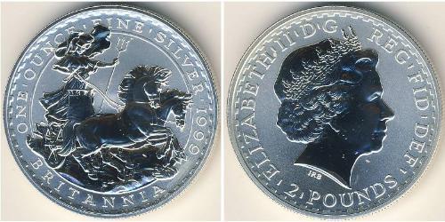 2 Pound Vereinigtes Königreich (1922-) Silber Elizabeth II (1926-2022)