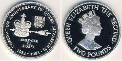 2 Pound Jersey (1066 - ) Silver 