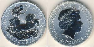 2 Pound United Kingdom (1922-) Silver Elizabeth II (1926-2022)