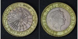 2 Pound Regno Unito (1922-)  Elisabetta II (1926-2022)