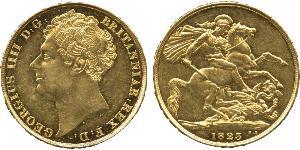 2 Pound 大不列颠及爱尔兰联合王国 (1801 - 1922) 金 喬治四世 (1762-1830)