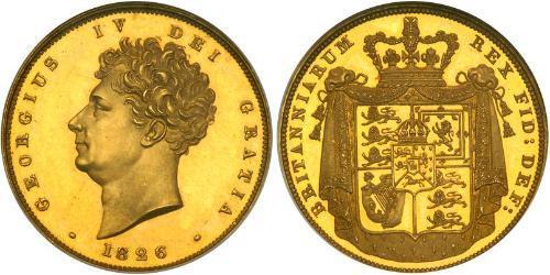 2 Pound 大不列颠及爱尔兰联合王国 (1801 - 1922) 金 喬治四世 (1762-1830)