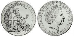2 Pound United Kingdom (1922-) 銀 伊丽莎白二世 (1926-2022)