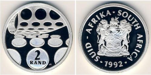 2 Rand Afrique du Sud (1910 - ) Argent 