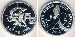 2 Rand Sudafrica (1910 - ) Argento 