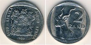 2 Rand Sudáfrica (1910 - ) Níquel/Cobre 