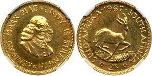 2 Rand Sudáfrica (1910 - ) Oro 