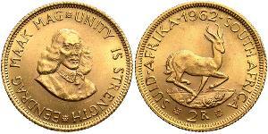 2 Rand Sudáfrica (1910 - ) Oro 