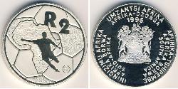 2 Rand Sudáfrica (1910 - ) Plata 
