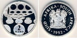 2 Rand Sudáfrica (1910 - ) Plata 