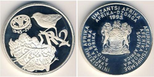 2 Rand South Africa (1910 - ) Silver 