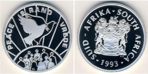 2 Rand 南非 (1910 - ) 銀 