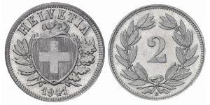 2 Rappen Suisse Bronze 