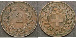 2 Rappen Suisse Bronze 