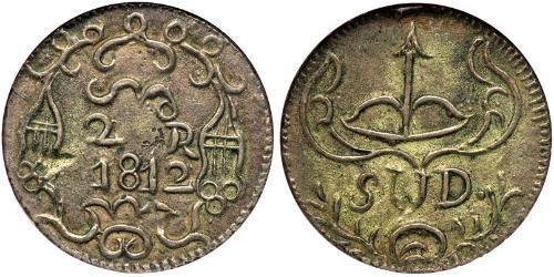 2 Real Nouvelle-Espagne (1519 - 1821) Argent 
