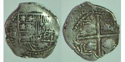 2 Real Bolivia / Vicereame del Perù (1542 - 1824) Argento Filippo III di Spagna (1578-1621)