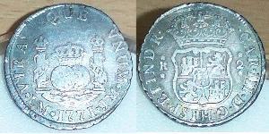 2 Real Impero spagnolo (1700 - 1808) Argento Carlo III di Spagna (1716 -1788)