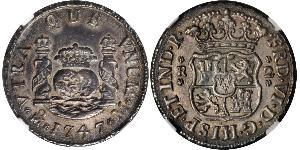 2 Real Impero spagnolo (1700 - 1808) Argento Carlo III di Spagna (1716 -1788)