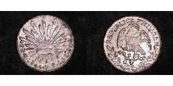 2 Real Estados Unidos Mexicanos (1846 - 1863) Plata 