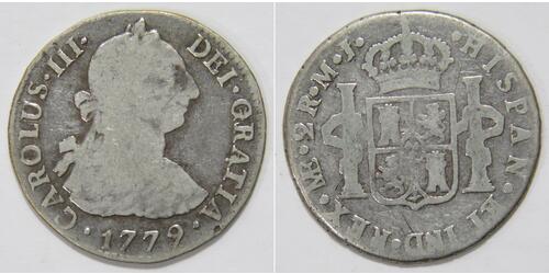 2 Real Peru Silber 