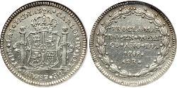 2 Real Vizekönigreich Neuspanien (1519 - 1821) Silber Karl IV (1748-1819)