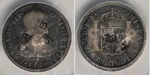2 Real Spanish Mexico  / Kingdom of New Spain (1519 - 1821) Silver Charles III of Spain (1716 -1788)