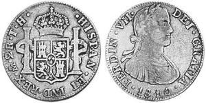 2 Real Spanish Mexico  / Kingdom of New Spain (1519 - 1821) Silver Charles IV of Spain (1748-1819)