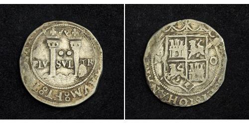 2 Real Spanish Mexico  / Kingdom of New Spain (1519 - 1821) Silver Ferdinand VII of Spain (1784-1833)
