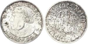 2 Reichsmark Troisième Reich (1933-1945) Argent Martin Luther