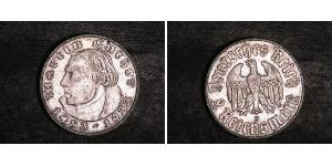 2 Reichsmark Troisième Reich (1933-1945) Argent Martin Luther