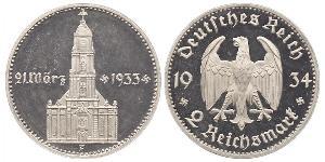 2 Reichsmark Germania nazista (1933-1945) Argento 