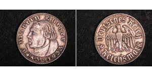 2 Reichsmark Germania nazista (1933-1945) Argento Martin Lutero