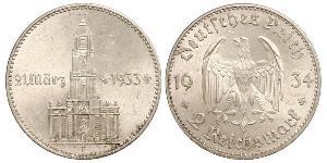 2 Reichsmark Germania nazista (1933-1945) Argento 