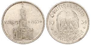 2 Reichsmark Germania nazista (1933-1945) Argento 