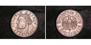 2 Reichsmark Deutsches Reich (1933-1945) Silber Martin Luther