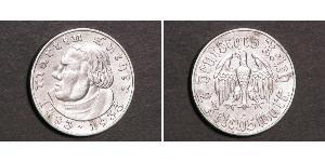 2 Reichsmark Deutsches Reich (1933-1945) Silber Martin Luther