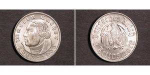 2 Reichsmark Третій рейх (1933-1945) Срібло Мартін Лютер